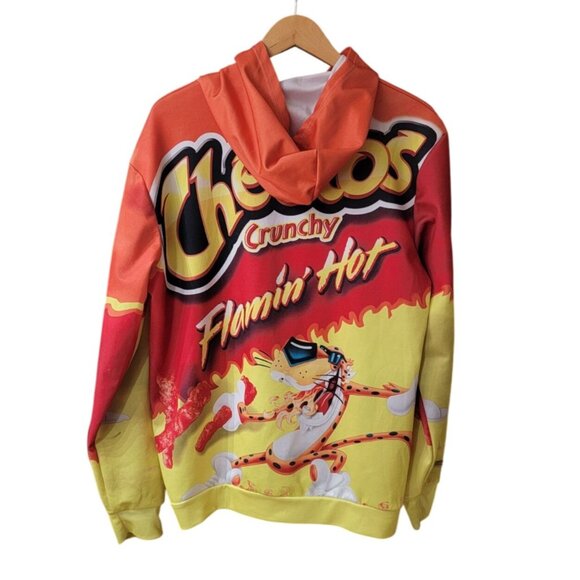 Cheetos Flamin’ Hot Chester Cheetah Graphic Hoodie – Size M – Read Description - Picture 2 of 8